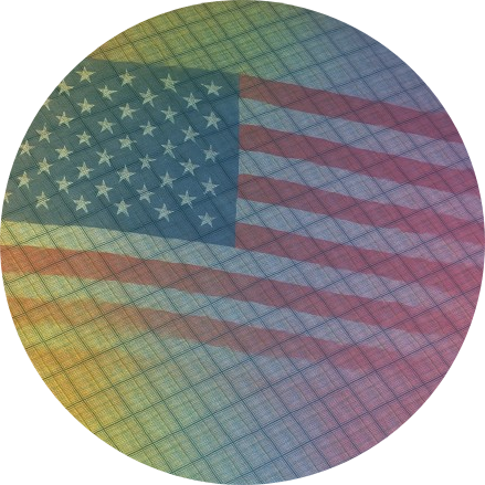 American Flag Wafer